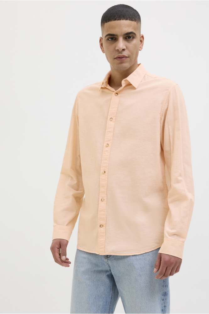 JJESUMMER SHIRT LS SN 12269315 PEACH PARFAIT